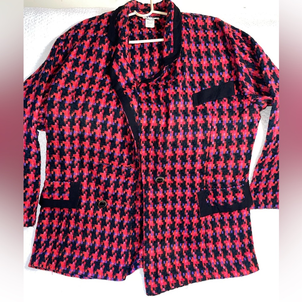 Houndstooth Print -BLAZER